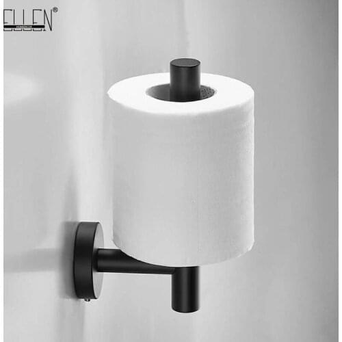 ELLEN Bathroom Paper Holder Roll Tissue Hanger Black Bathroom Accessories EL862
