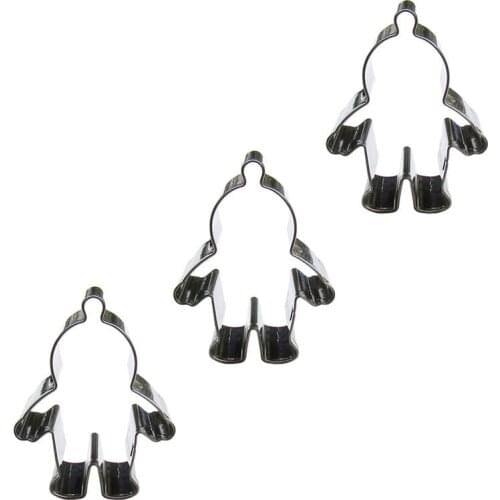 Saucerman shape 3 piece cookie cutting molds, baking tools, cake decorating soft candy tools