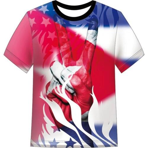 Funny Cool 3D Flag Print Men T-shirt Short Sleeve O-Neck Slim Top Tees Plus Size Casual T Shirt For Men Summer Fashion Clothing