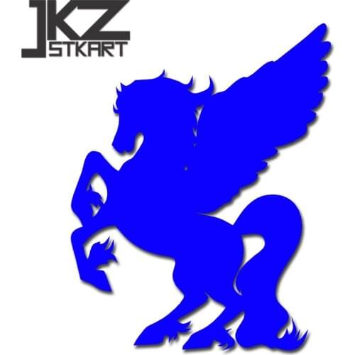 JKZ STKART Vinyl Die Cut Car Sticker Decals Beautiful Pegasus Horse3 15x 12 cm for Motor Bike Laptop Helmet Decorated Stickers