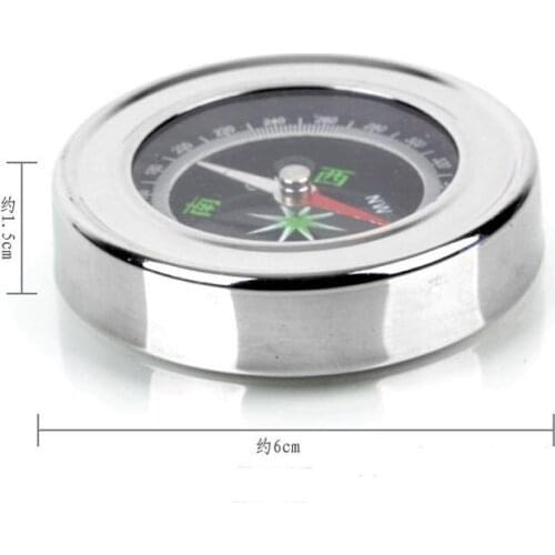 60mm stainless steel Chinese compass refers north needle outdoor camping mountaineering tourism equipment teaching manufacturers