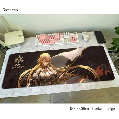 Fate Apocrypha mouse pad 90x30cm mousepads HD print gaming mousepad gamer High quality personalized mouse pads keyboard pc pad
