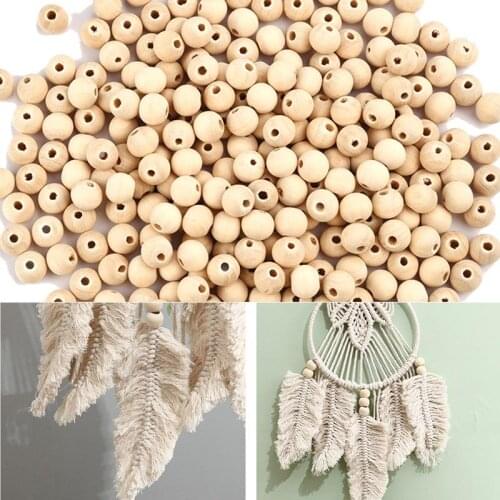 4-50mm Natural Wooden Beads Lead-Free Wood Round Balls For Jewelry Making Diy Children Teething Spacer Wood Crafts Wholesale