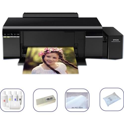 Lxhcoody For Epson L805 A4 Size DTF Printer Directly Transfer Film For Any Material Garments With PET Film DTF Ink DTF Powder