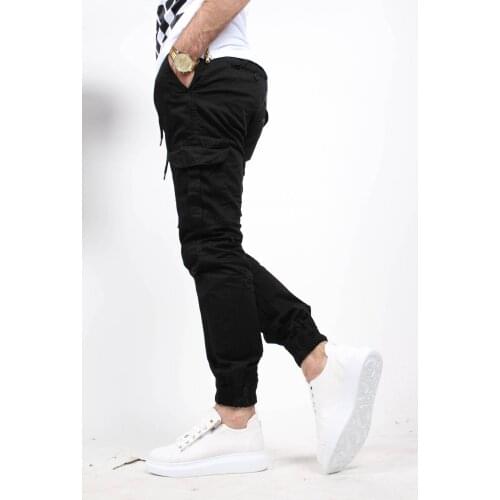 OXIDE 1569 BELI AND PACASI WHEEL LYCRA LINEN CARGO PANTS 5RENK
