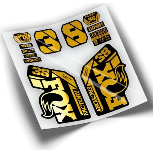 FOX 38 FACTORY 2021 COLORES WP433 BIKE STICKERS