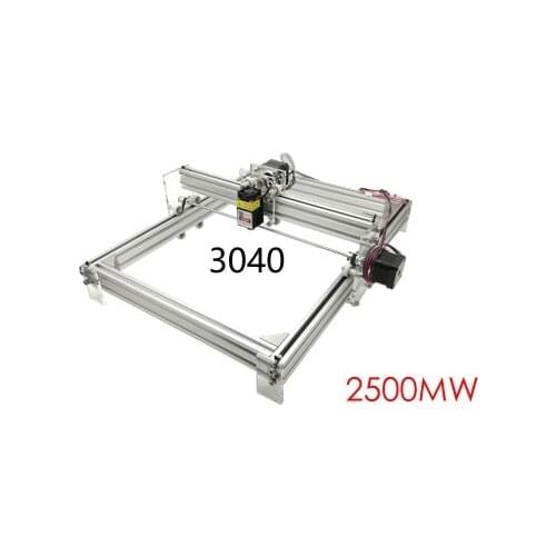 DIY 3040 desktop grade two-axis laser engraving machine marking machine cutting plotter power 2500mw