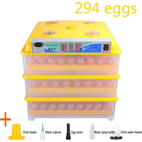 Cheap Household 294 Egg Incubator Automatic Household Incubators Incubator for The Eggs Automatic Humidification Copper Motor E