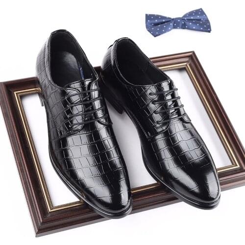 2021 New British Business Dress Leather Shoes Breathable Tide Male Chalaza Male Shoes Wear-resistan Casual Single Shoes