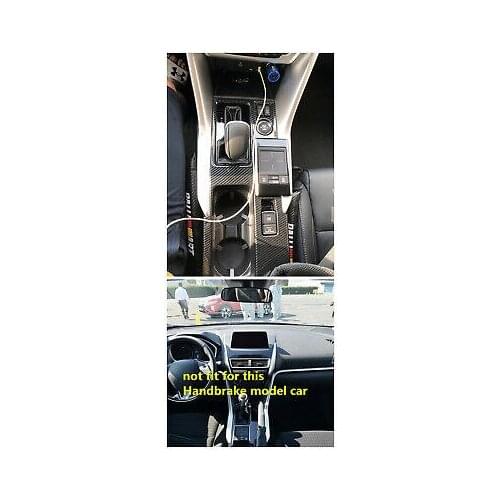 Carbon Fiber Gear Shift Box Panel Cover For Mitsubishi Eclipse Cross 2018-2020