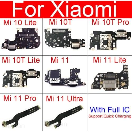 Usb Charger Board For Xiaomi Mi 10 Lite 10Lite USB Charging Jack Port Connector Board Flex Cable Phone Replacement Repair Parts