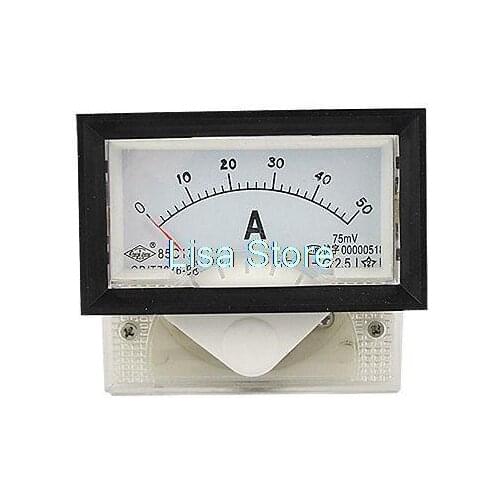 Instrument DC 0-50A AMP Analog Panel Gauge Amperemeter