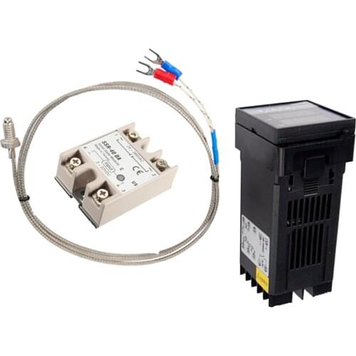 REX-C100 Digital Intelligent Thermostat LCD PID Temperature Controller Kits AC110V-240V 0℃~- 400℃ ,3PCS/ 1set