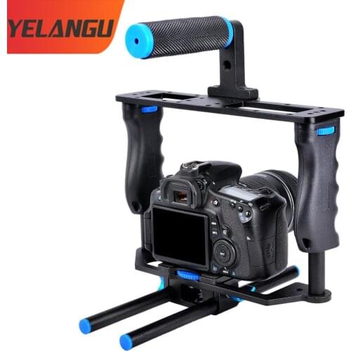 Aluminum Alloy Handheld DSLR Camera Cage for Canon for Nikon for Sony 5D/600D/D610D/700D Camera Cage