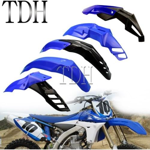 Blue Universal Enduro Front Fender MX Dirt Pit Bike Evo Mudguard for Yamaha TT-R230 WR250 WR450 YZ85 YZ125 WR WR-F YZ FX TTR 50