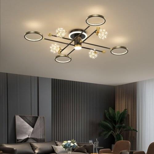 Living Room Chandelier Modern Minimalist Atmosphere 2021 New Living Room Light Nordic Restaurant Bedroom Light Luxury Chandelier