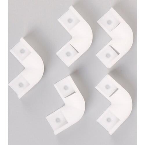 90 Degree Corner Housing Connector Led Line Light V-Wash Wall Light Plastic Plug Fittings 16*16mm Profile Joint 5Pcs