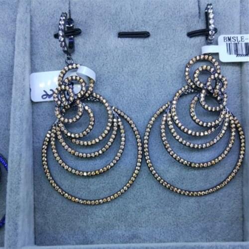 XB481 Luxury Designer Fashion 925 Sterling Silver shinning European style Jewelry leaves shaped wedding party bz