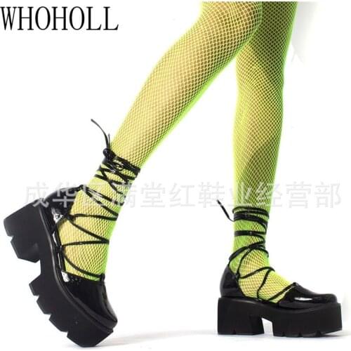 Brand Lolita Shoes Cute Mary Janes Pumps Platform Wedges Women Shoes Large Size 42 43 Pumps Sweet Gothic Punk Shoes Woman