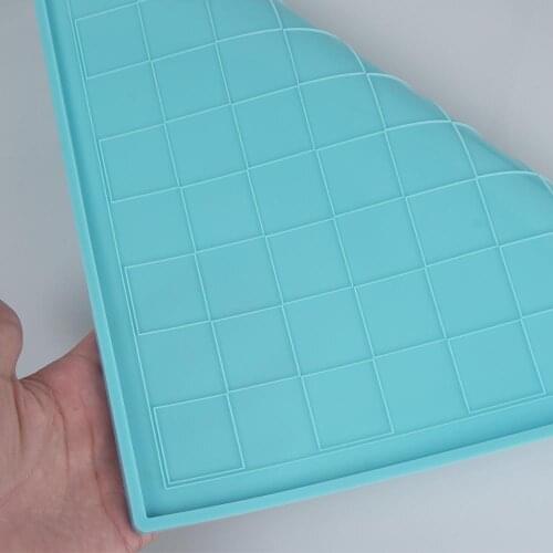 1 Pc Silicone Checkers Chess Board Mold for Resin Chess Board Game Mold DIY Craft Silicone Mold 10342750