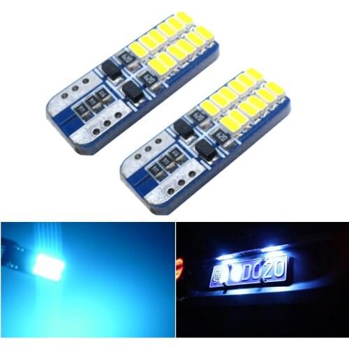 2x CANBUS No Error White Ice Blue T10 W5W Led 3014 Chip Light Bulb For Car Parking Position License Interior Dome Lights 12V