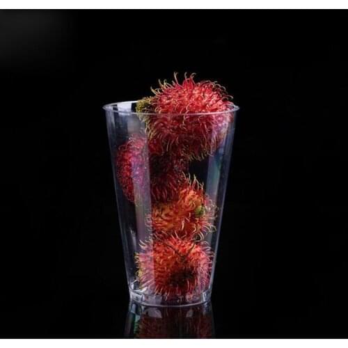 500pcs 420ml Modern Clear Plastic Cup Disposable Milky Tea Juice Cups Party Birthday Wedding Supplies