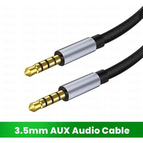 3.5mm AUX Audio Extension Cable 3.5mm Jack Male to Male Audio Adapter Auxiliary Cable For Headphones Computer Car Speakers