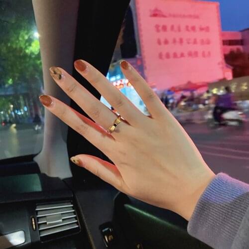 BOYULIGE Bow-knot Love Rings Women Niche Design Ins Tide High Sense Index Finger Female Ring Exquisite Opening Adjustable Size