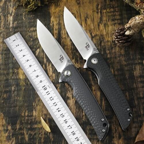 CH 3510 VG10 steel folding knife carbon fiber handle ball bearing pocket camping self-defense walking hunting EDC tool knives