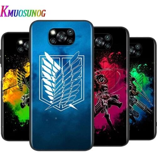 Attack On Titan sign For Xiaomi Mi 11 10T Note 10 Poco X3 NFC M2 X2 F2 C3 M3 Play Mix 3 A2 8 Lite Pro Phone Case