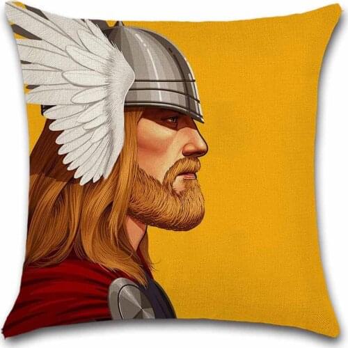 Anime show Thor Loki pattern decoration home house Party cushion cover Pillow case Chair sofa kids friend boy gift present