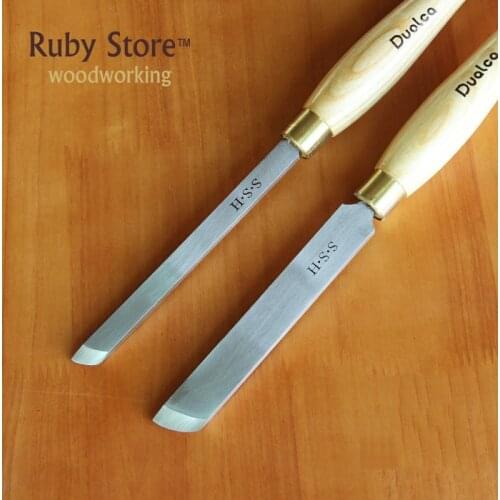 HSS Negative Rake Scraper Woodturning Chisel 12mm width, 22mm width