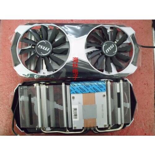 Original for MSI GTX980Ti 6GD5T OC Graphics video card cooler fan with heat sink pitch 58x58MM