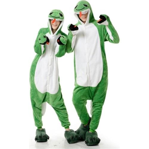 Cute Adult Anime Green Snake Onesies Costume For Women Men Funny Warm Soft Animal Cute Onepieces Pajamas Home Wear Girl Clothes