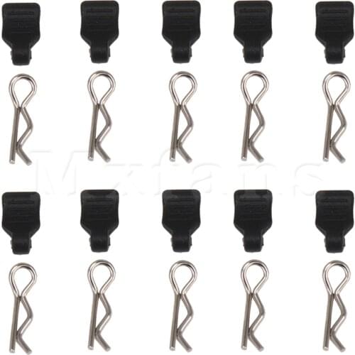 Mxfans 10Pcs RC Model Car 1:24 1:18 Body Clips Pins Replacement for AXIAL SCX24