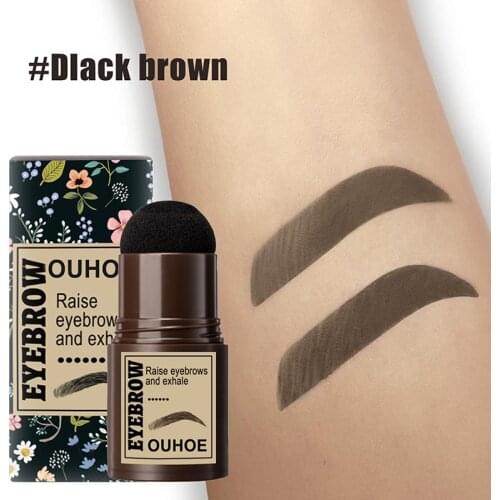 One Step Eyebrow Stamp Shaping Kit Long Lasting Contouring Eyebrow Shape Stamp Brow With 5 Pairs Reusable Eyebrow Stencils TSLM1