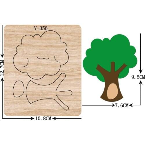 New tree wooden die cutting dies for scrapbooking /Multiple sizes /V-356