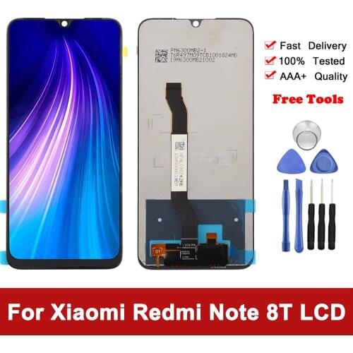 Original 6.3'' Display For Xiaomi Redmi Note 8T LCD Display Touch Screen Digitizer Assembly For Redmi Note 8T LCD 10Touch+Frame