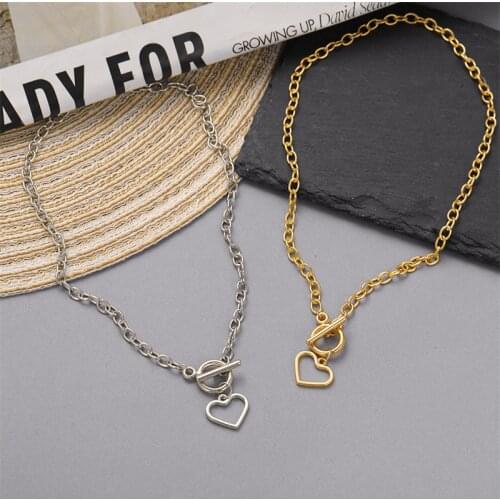 New Multi-layer Heart Chain Choker Pearl Butterfly Necklaces For Women Golden Irregular Coin Pendant Necklace Jewelry Gifts