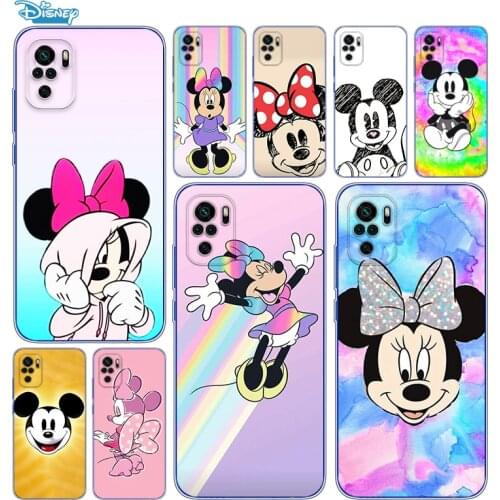 Transparent Cover Disney Mickey mouse color For Xioami Redmi Note 10 10S 9T 9S 9 8T 8 7S 7 6 5A 5 4X 4 Pro Max Phone Case
