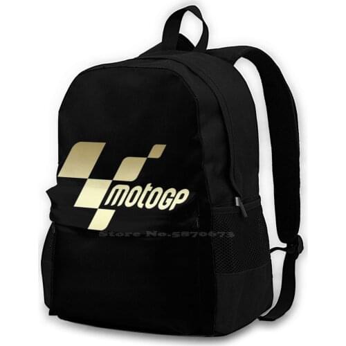 Motorcycle Racing 3D Print Design Backpack Casual Bag Racing Motorbike Company Race