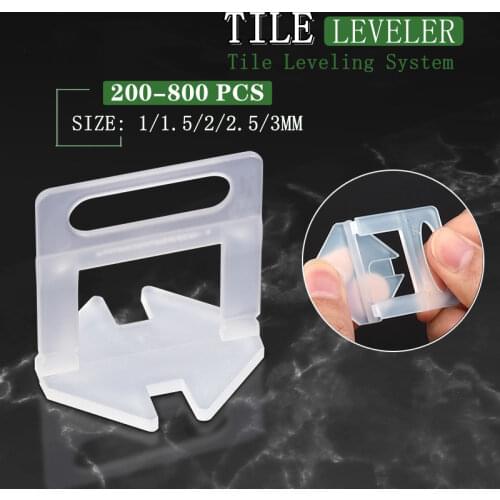 Tile leveler 100/500/1000PCS Clip Tile Leveling System Kit Tile Spacers Flooring Tiling Tool For Flooring Wall Tile Leveler Tool