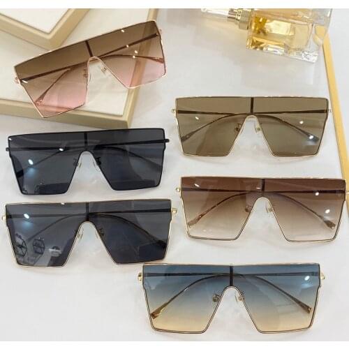 Luxury Brand Designed Womens Sunglasses Fashion New Summer Gradient Metal Sunglasses Mature Sweet Lady Sunglasses