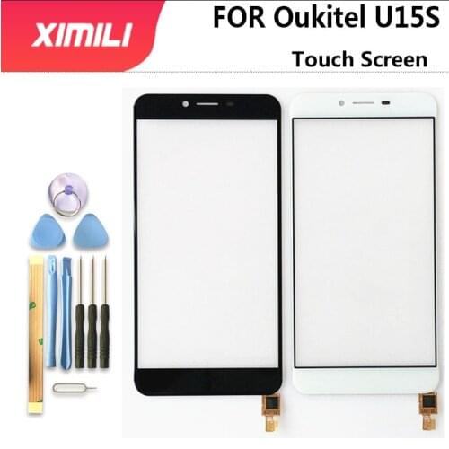 5.5 inch Original For Oukitel U15S Touch Screen Glass 100% Guarantee New Glass Panel TouchScreen Lens Sensor Oukitel U15 S+tools
