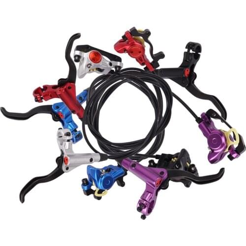 2Pcs Bicycle Front Rear Hydraulic Oil Disc Brake 750/1350mm Aluminum Alloy Mountain Clamp Bicycle Brake Cycling Accessory