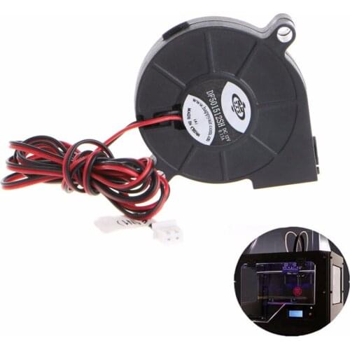 1Pc 12V DC 50mm Blow Radial Cooling Fan Hotend Extruder For 3D Printer-T4ME