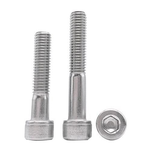 1pcs M16 Allen cylindrical head screws hex socket cup headel screw mechanical half tooth bolt stainless steel 65mm-150mm long