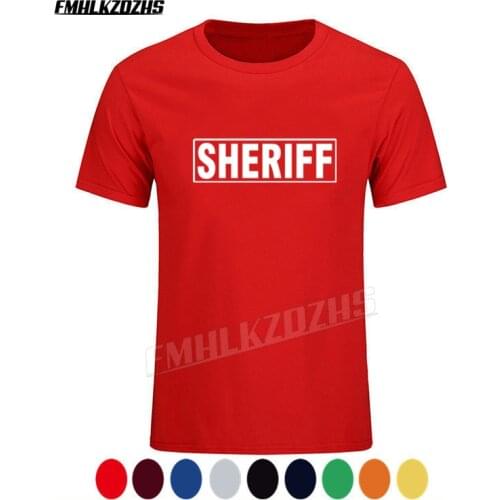 2021 new Brand Clothing Men create a T-shirt SHERIFF OFFICER Law Enforcement SHERIFF POLICE K-9 custom printed Tshirt Tee T248
