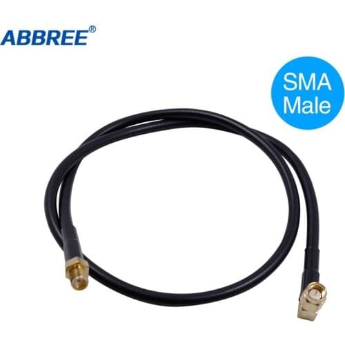 ABBREE Tactical Antenna SMA-Male Coaxial Extend Cable for Yaesu VX-6R TYT MD-380 TH-UV8000D Wouxum Ham Radio Walkie Talkie