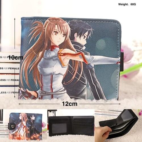 Anime Sword Art Online Short Wallet Kirito Anime Purse